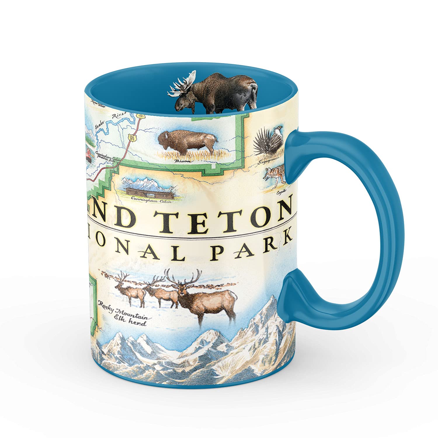 Amazon.com | Xplorer Maps Grand Teton National Park Map Ceramic